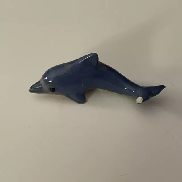 Hagen Renaker Porpoise Posing Dolphin Ceramic Mini Figurine *Small Chip*