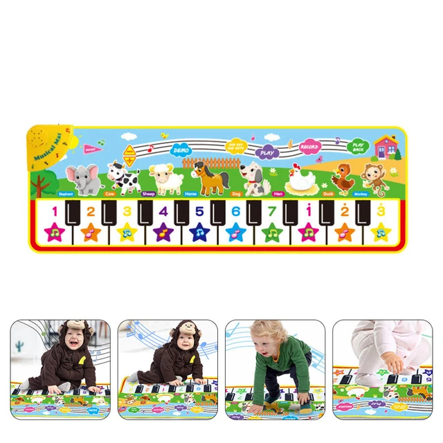 Tappetino tastiera per pianoforte tappetino pianoforte bambini neonato neonato gigante