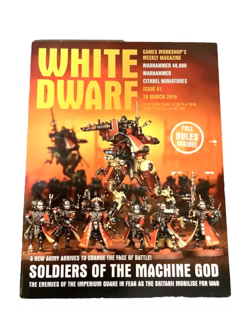 White Dwarf Weekly Magazine Issue 61 28 March 2015 Games Workshop Warhammer 40k