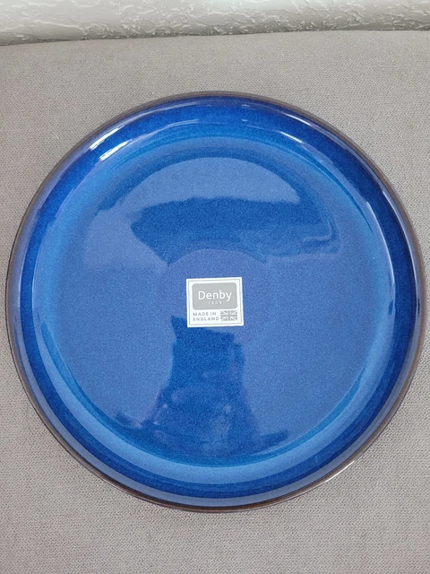 Denby Pottery Blue Imperial Dinnerware 6pc Ceramic