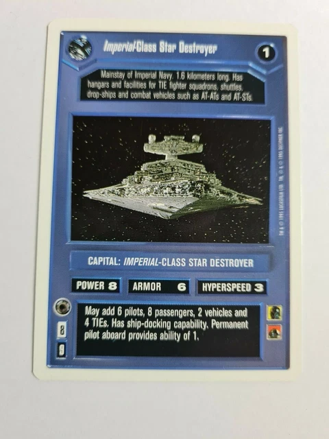 STAR WARS CCG Decipher SWCCG: Imperial-Class Star Destroyer WB ...