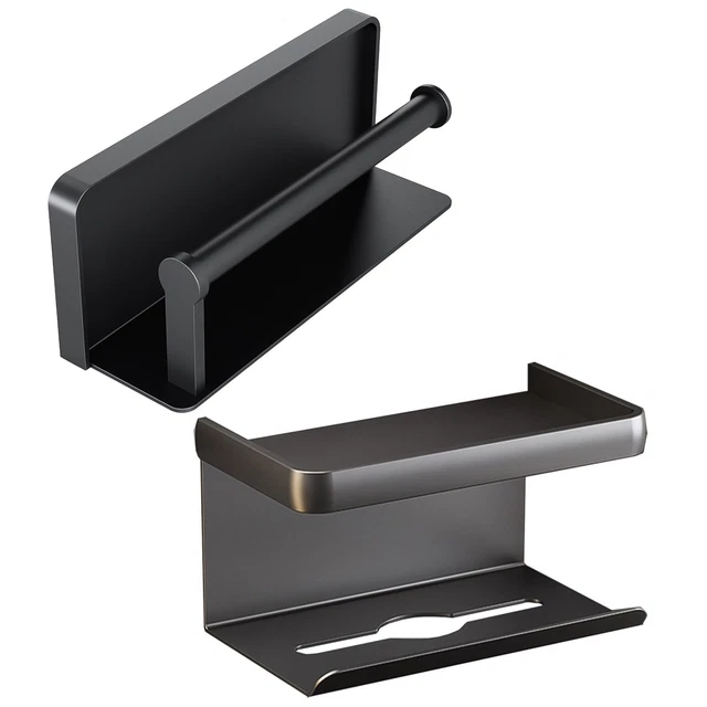 PRACTICAL PAPER TOWEL Holder with Compact Storage Shelf Wall Mount