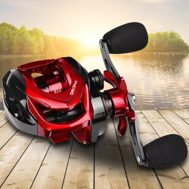 Fishing Reel 8Kg/17.6Lb Max Drag Trolling Reel Baitcaster Reel for Fishing Lover