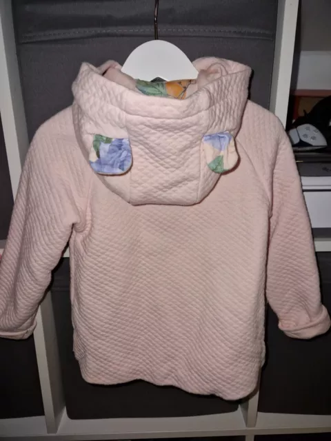 Giacca con cappuccio rosa Ted Baker bambina età 2-3 anni (più simile 18-24 mesi). 2