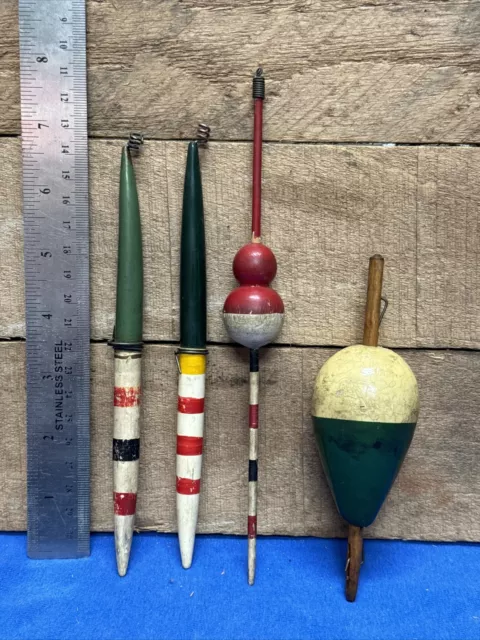 WOOD FISHING NET Floats Lot of 8 Used Wooden Vintage Antique $9.99 -  PicClick