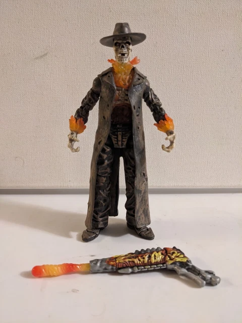 2006 Hasbro Marvel Ghost Rider Caretaker 6” Figure With Gun - No Hat or Flames 2006 Hasbro Marvel Ghost Rider Caretaker 6” Figure With Gun - No Hat or Flames