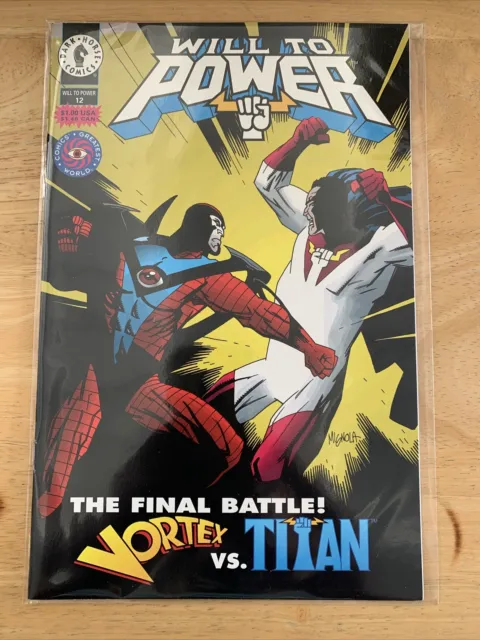 Will to power #12 1994 Dark Horse Comics Vortex VS Titanium Final Battle!