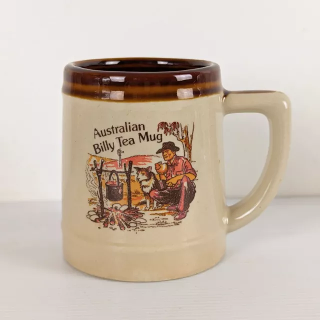 Australian Billy Tea Mug Kitsch Retro Vintage Australiana Kitchen Ceramic