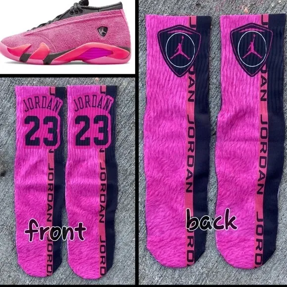 Shocking Pink 14S Socks