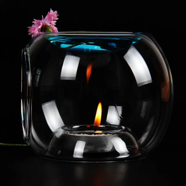 Brûle Parfum en Verre Vert