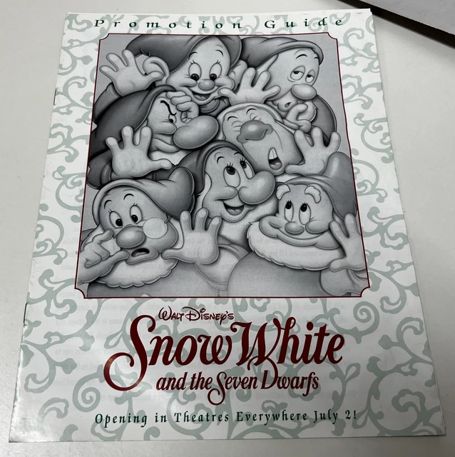 WALT DISNEY'S SNOW White and the Seven Dwarfs Press Kit Promotion Guide ...