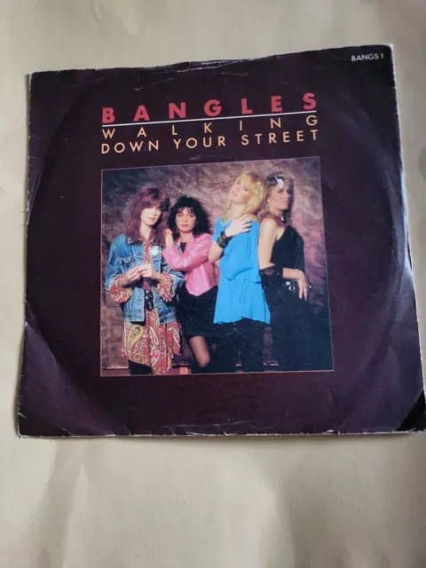 Bangles Walking Down Your Street Return Post 7" Vinyl Record Single 1986 BANGS1