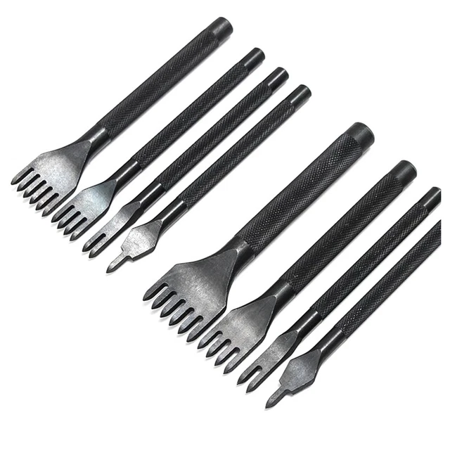 8 StüCk 3 mm 4 mm 1/2/4/6 Zinken Zoll MeißEl Leder Handwerk Werkzeuge Loche9501