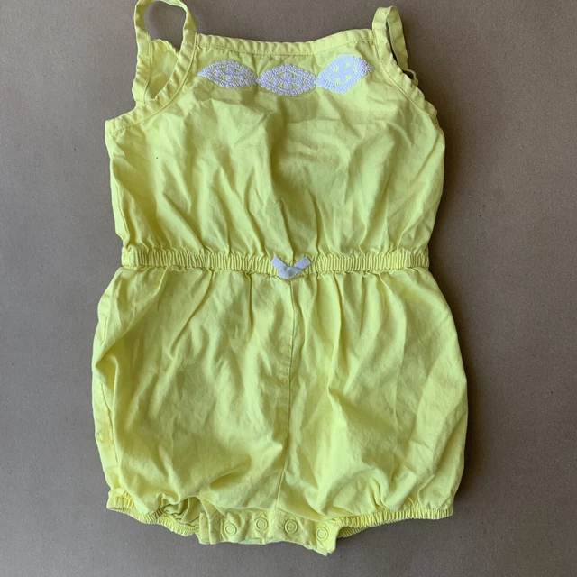 Carter's baby 18 Month Girls One piece Embroidered Bodysuit, Yellow