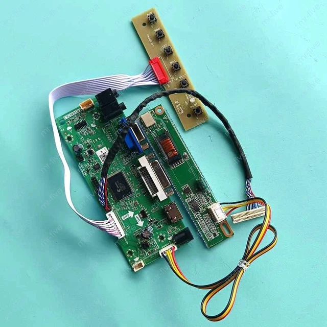 Placa Controladora LCD Para Pantallas N150X3-L01/L03/L05/etc - Compatible Con HDMI, VGA Y AV, Resolución 1024x768, Incluye Cable LVDS E Inversor