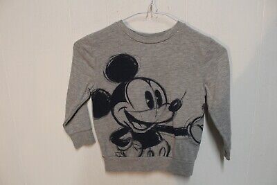 Disney George Mickey Mouse Boys Sweatshirt -Grey-Age 2-3 Years (Na37)