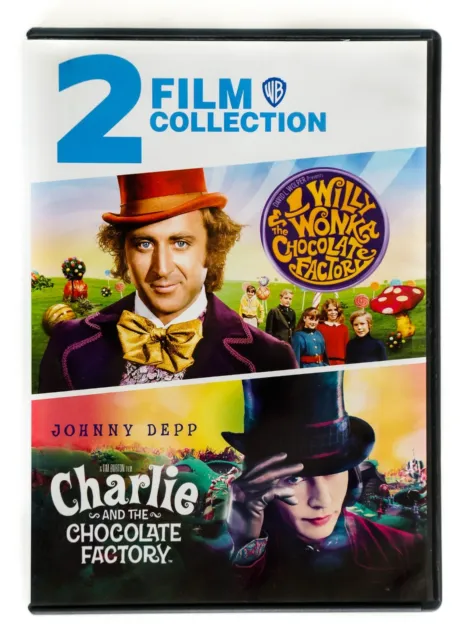 Willy Wonka & The Chocolate Factory - Charlie Abd The Chocolate Factory - 2  Movie Bundling Blu-ray : Johnny Depp, Gene Wilder: Movies & TV 