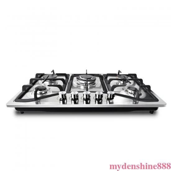 30& STAINLESS STEEL Builtin Gas Hob/Stove/Cooktop 5 Burners LPG/NG