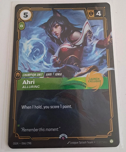 RIFTBOUND LEAGUE OF Legends TCG Carte launch exclusive Ahri English ...