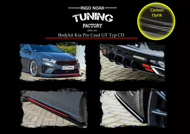 Bodykit Frontspoiler Heck Schweller ABS für VW Golf 6 GTI Edition35 Carbon  Optik