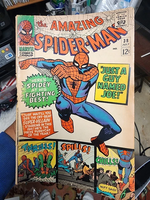THE AMAZING SPIDER MAN #38 (1966, Marvel) LAST DITKO COVER ART F