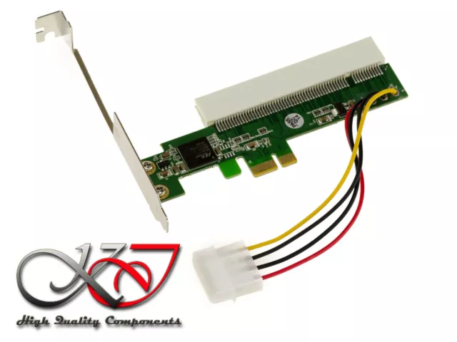 Adaptateur Convertisseur PCI 32 bit vers PCIe 1x - CHIPSET PERICOM PLX PEX8111