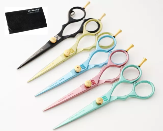 Hair Cutting Scissors for Barbers and Hairdressers Scissors Hair Thinning + Case