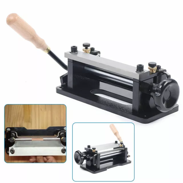 Leder Schälmaschine Spaltmaschine Manuelle Leather Skiver Schäler Splitter NEU