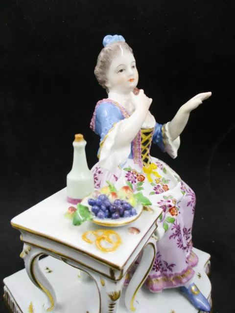 Alt Meissen Figur Allegorie das Geschmack Barock Putte 5 Sinne 1. Wahl Schönheit