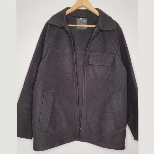 VINTAGE AUSTRALIAN BLUEY ZIPPER Jacket Norwellan Bluey Wool Size