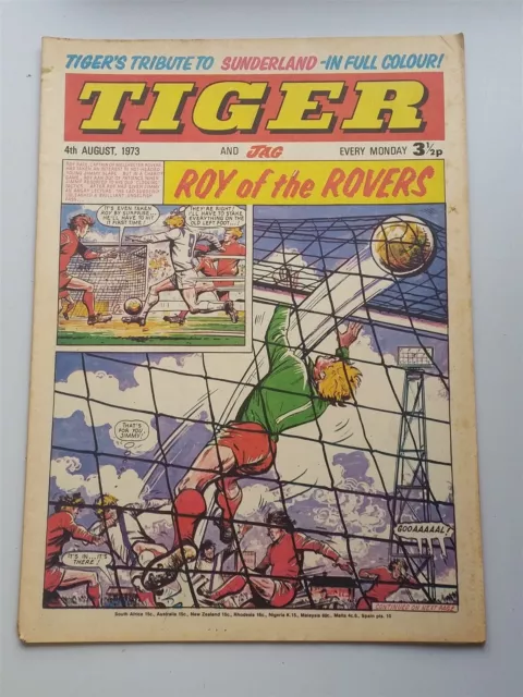 Tiger And Jag 4Th August 1973 Roy Of The Rovers British Weekly _