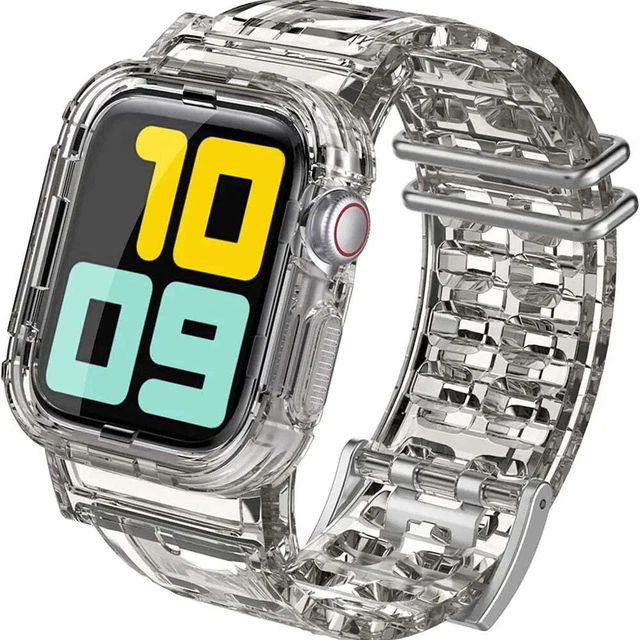 Transparent Watch Band For Apple Watch Series 6 SE 5 4 3 2 1 Newest Clear Watch