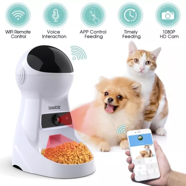 Distributeur Automatique Nourriture Croquettes Intelligent Connecté Chat/Chien