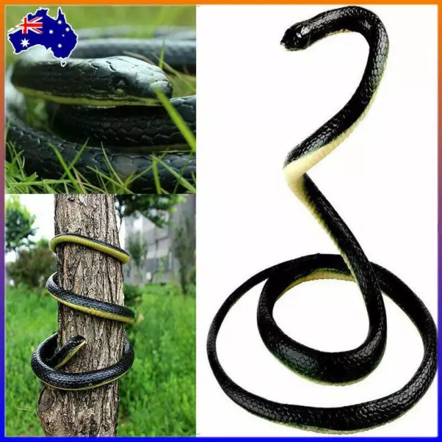 Fake Realistic Snake Lifelike Real Scary Rubber Trick Toy Prank Party Joke Gift