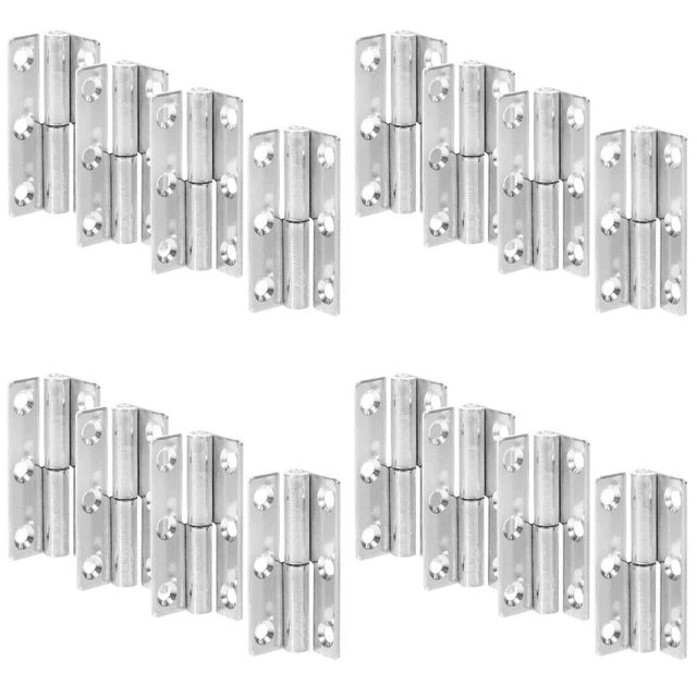QWORK 4 Scharniere Aus Edelstahl 304 – 64x36 Mm, Abnehmbar, Mit Schrauben Für Fenster & Schränke
