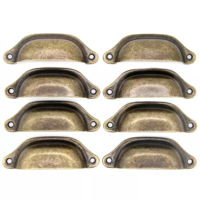 8 PCs Vintage Style Seashell Shaped Pulls - Cup Pulls - Drawer Handles Pulls 8 PCs Vintage Style Seashell Shaped Pulls - Cup Pulls - Drawer Handles Pulls