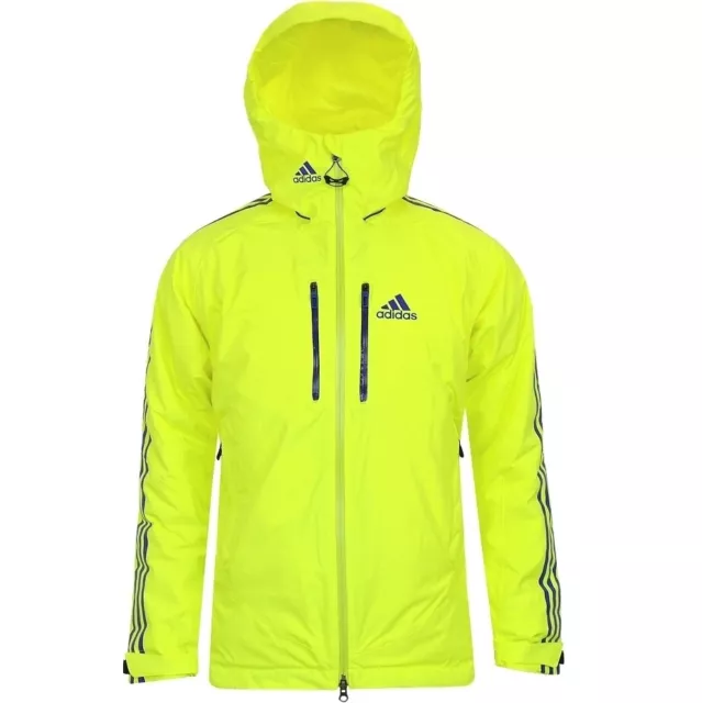 Adidas Coach Jacke Herren Skijacke 10K Winterjacke Parka Steppjacke neon gelb