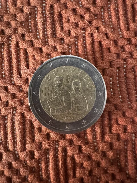 Rara moneta Commemorativa da 2 euro GRAZIE MEDICI,pochi Esemplari In Circolo
