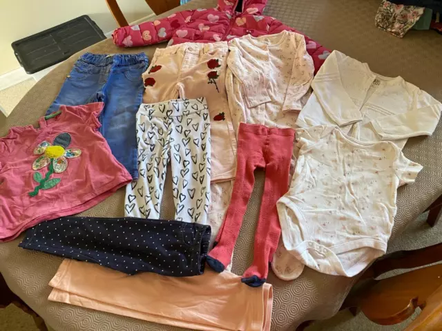 Job Lot Baby Girls Clothes Next H&M Carters And More Age 18-24 Months Ex Cond