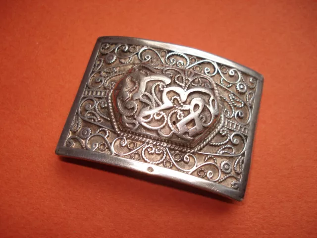 BROCHE  Orientale Ancienne en ARGENT 3