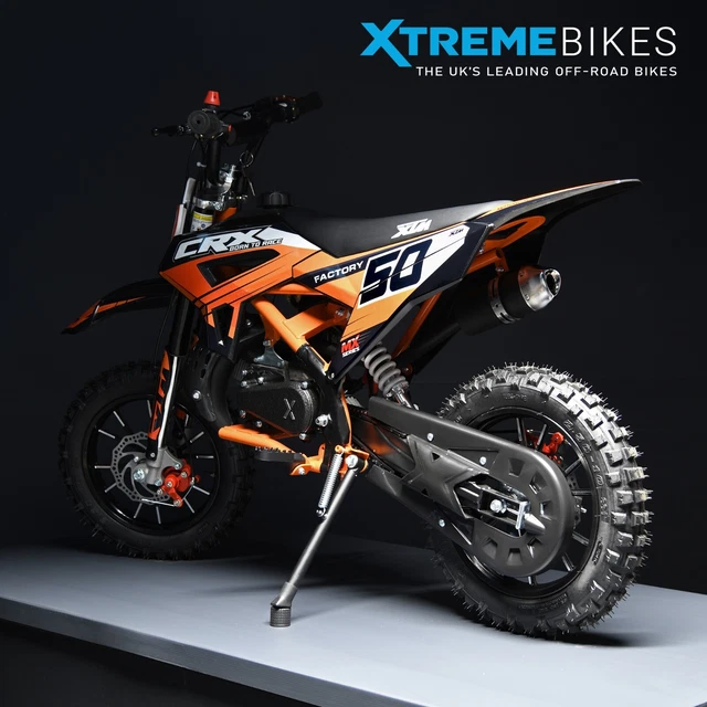 2025 XTM CRX 49cc 50cc Mini Dirt Bike Petrol 2-Stroke Motorbike - WITH ...