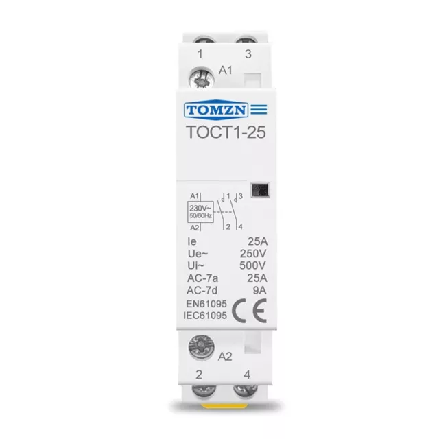 TOCT1-25 2P 25A 220V/230V 50/60HZ Din Rail per Uso Domestico AC Modulare C7942