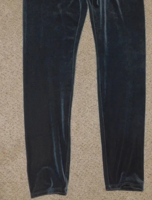 Eileen Fisher Sz XS Velvet Ankle Leggings Graphite Stretch Slimming Pants $138! 3