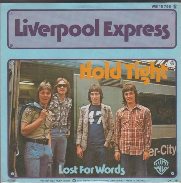 Liverpool Express Hold Tight * Lost For Words 1976 Warner Bros 7" Single