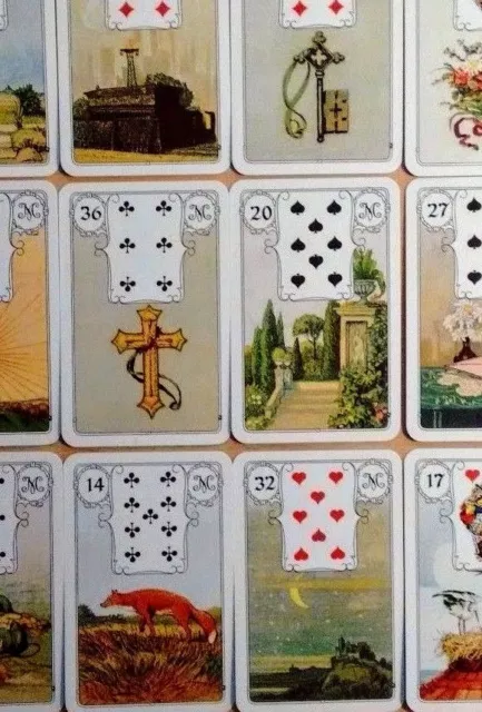 Lenormand Wahrsagekarten * Blaue Eule * Kartendeck mit 36 Karten 2