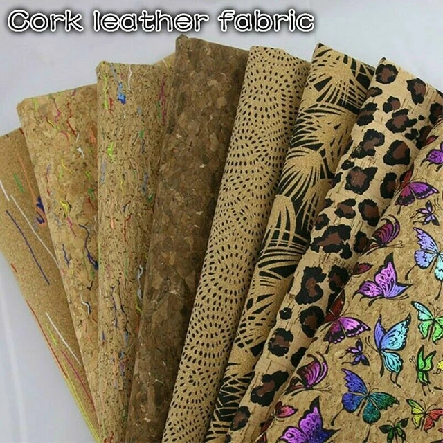 Tissu Liège Cuir Texturé Chêne - Vente Au Mètre (largeur 137cm), Artisanat