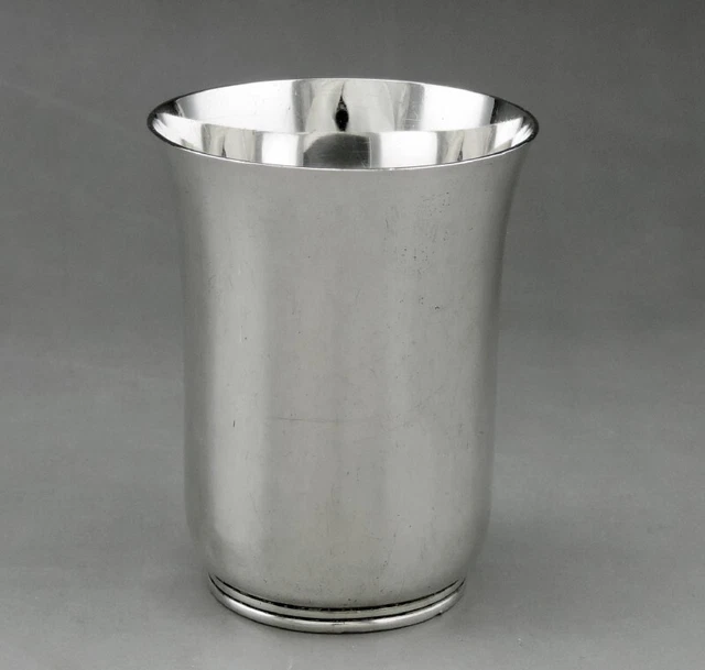 TIMBALE EN ARGENT massif poinçon allemand gravé Patrick van Granny 25.