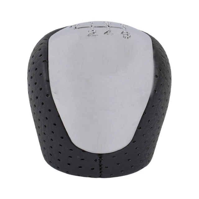 PREMIUM BLACK PERFORATED Gear Knob Chrome 6Speed for i30 ix35 Improved ...