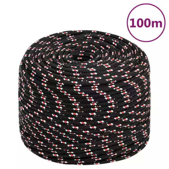 Corde de bateau Noir 10 mm 100 m PolypropylÃ¨ne