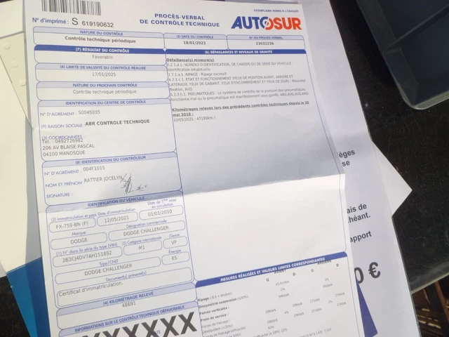 Dodge Challenger V 6 3,5 /Reprise Possible Pas D'échange 7